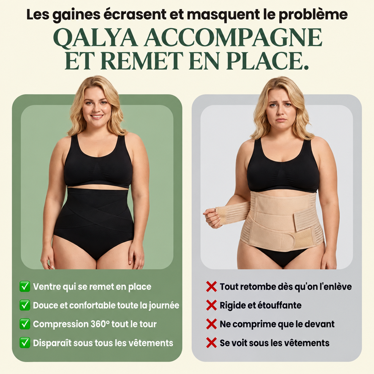 Culotte Qalya Sculpt™ Post-Partum — Compression 360°